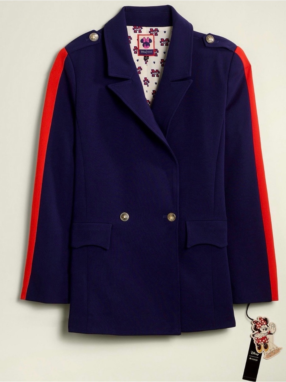 Disney x Macy’s Minnie Mouse Majorette Blazer NWT Size 12 Navy